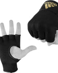 Hand wearing a boxing glove with thumb up.