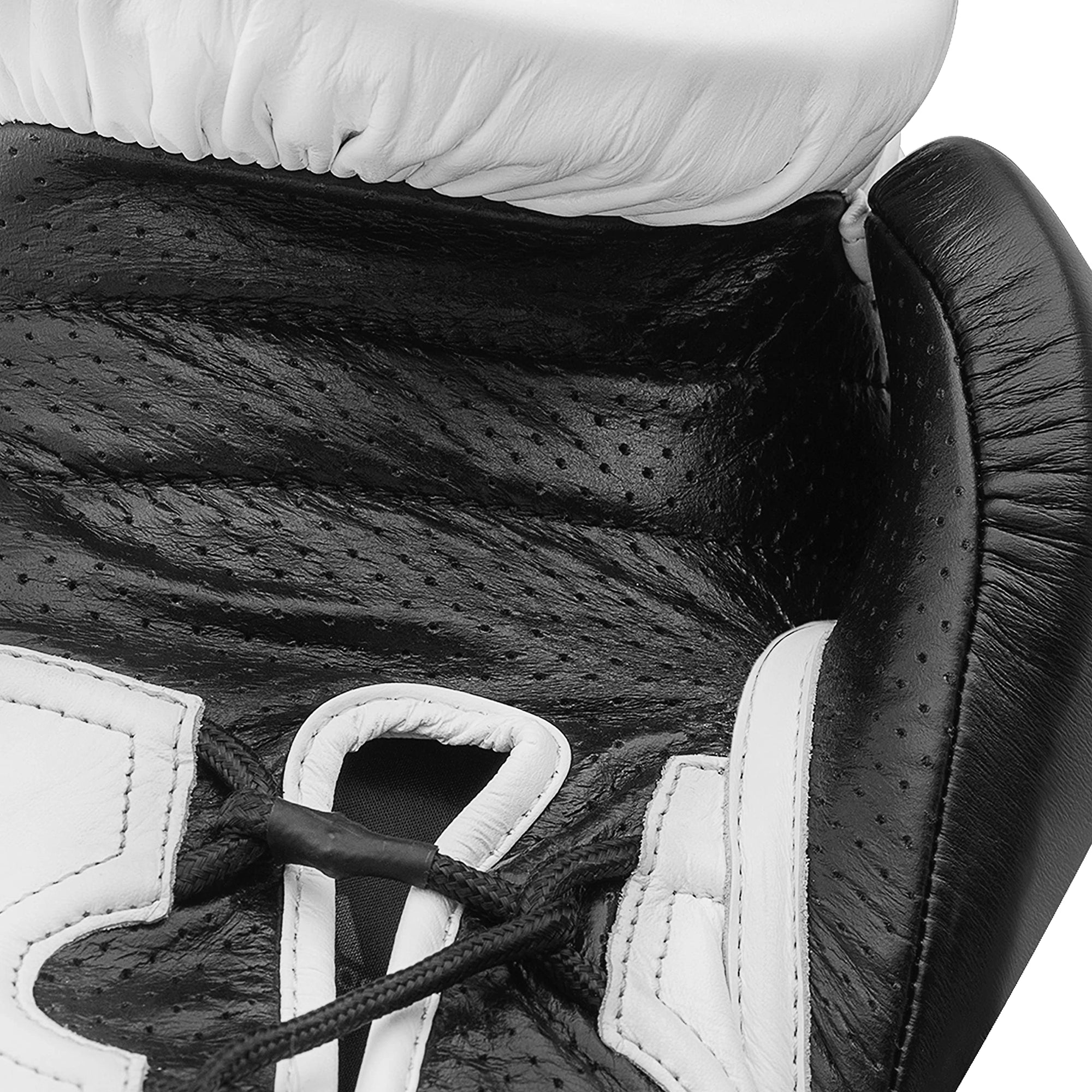 Close up of an adidas Hybrid 350 boxing training glove.