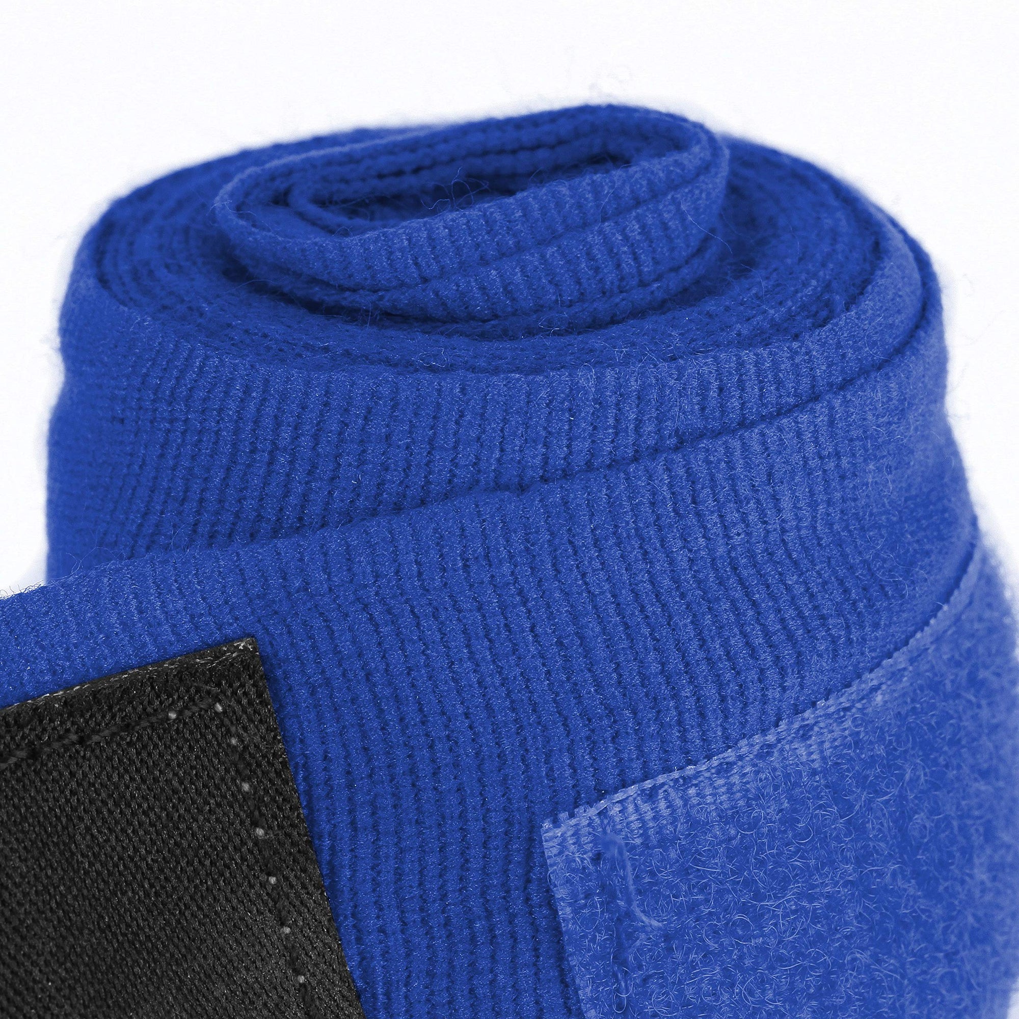 Blue roll of fabric representing boxing hand wraps.