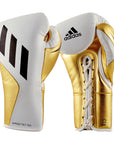 Pair of adidas Speed Tilt 750 boxing gloves.