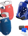 Image of adidas Taekwondo sparring gear set collage.