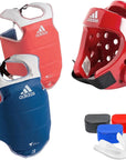 Image of adidas Taekwondo sparring gear set collage.