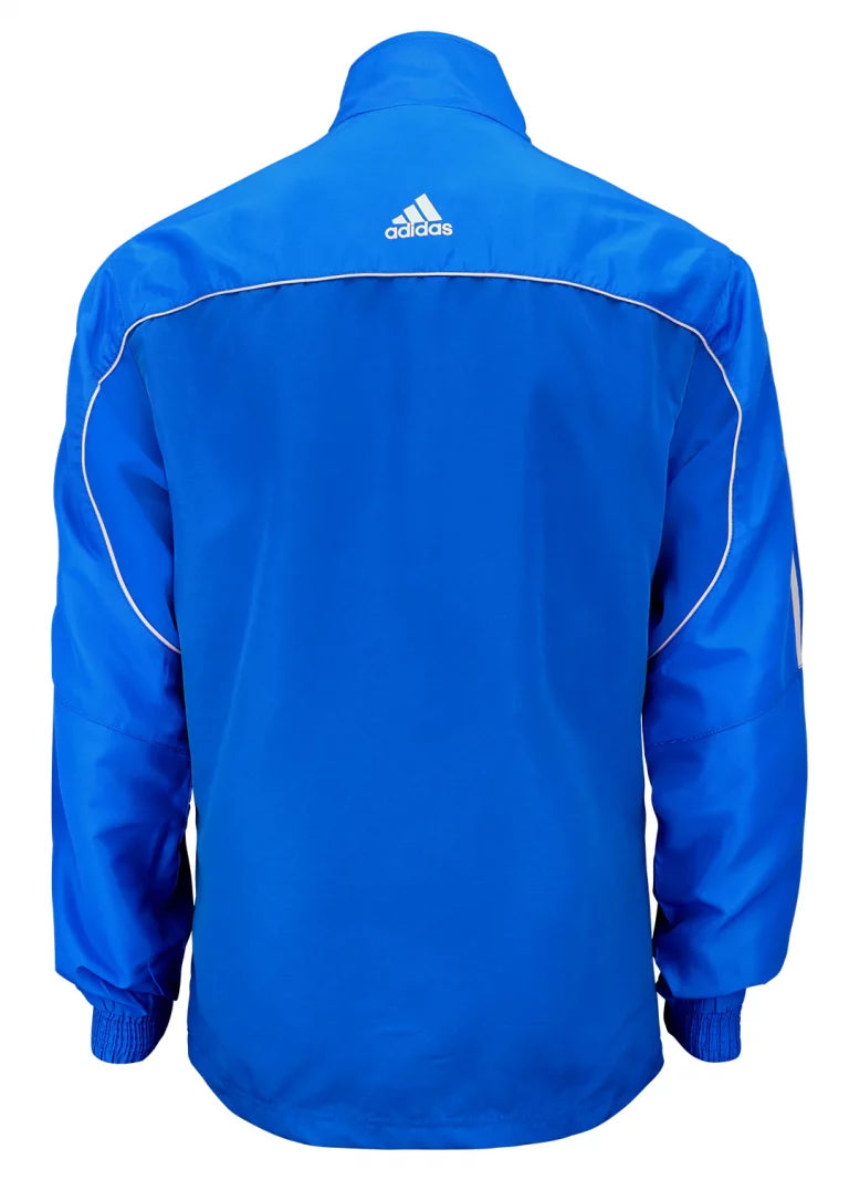 Adidas track jacket with logo on back online