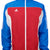 Blue and red jacket for martial arts.