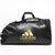 Black bag with gold lettering for travel.