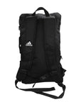 Black Adidas backpack with adjustable straps for Karate.