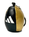 Black and gold leather Adidas keychain for Taekwondo accessories.