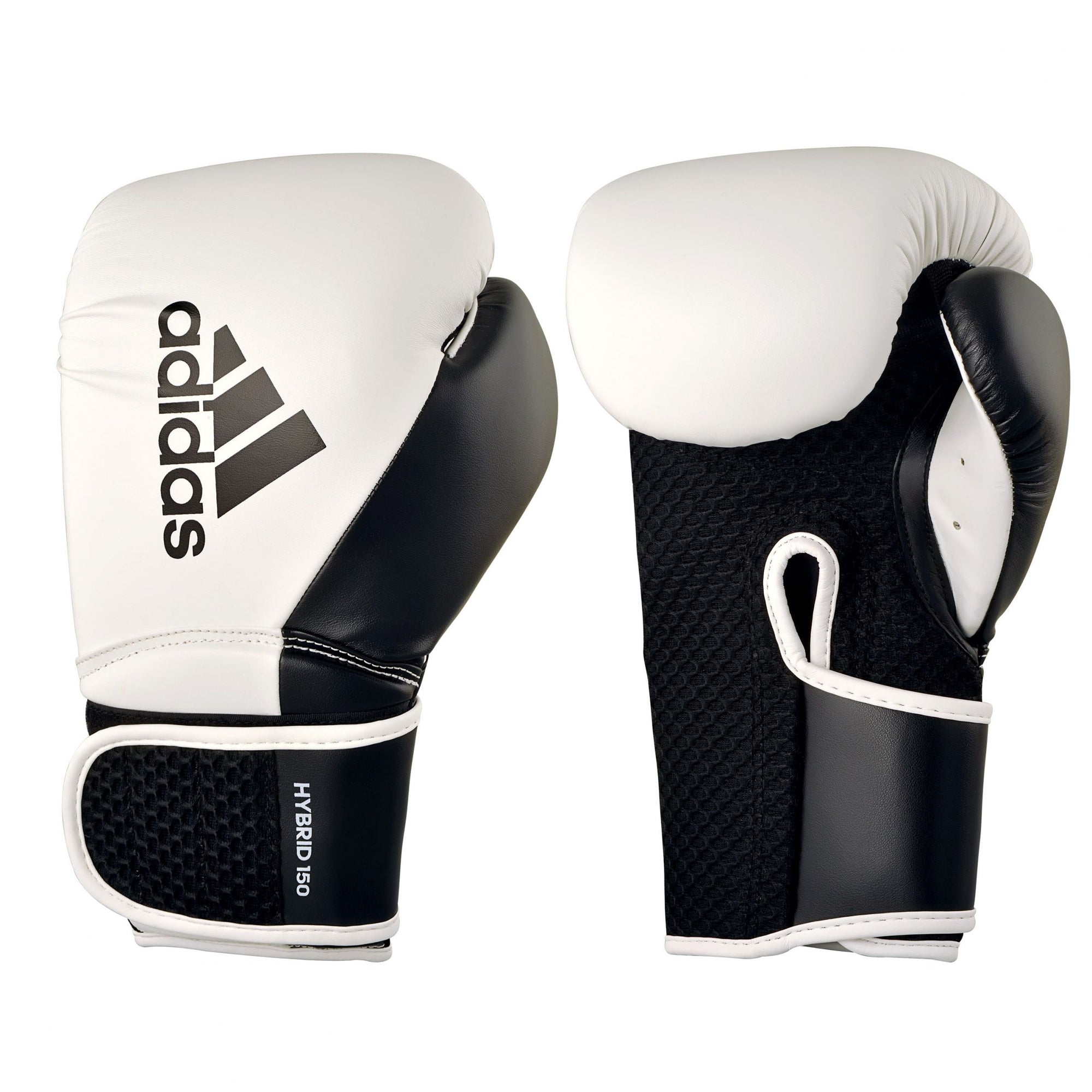 Adidas Hybrid 150 training boxing gloves pair.