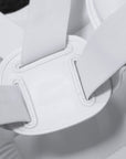 White chest guard with white straps, Adidas Plastron, size XXS.