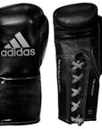 Blue adidas boxing gloves, 10 oz.