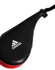 Black and red Adidas double kicking target for Taekwondo.