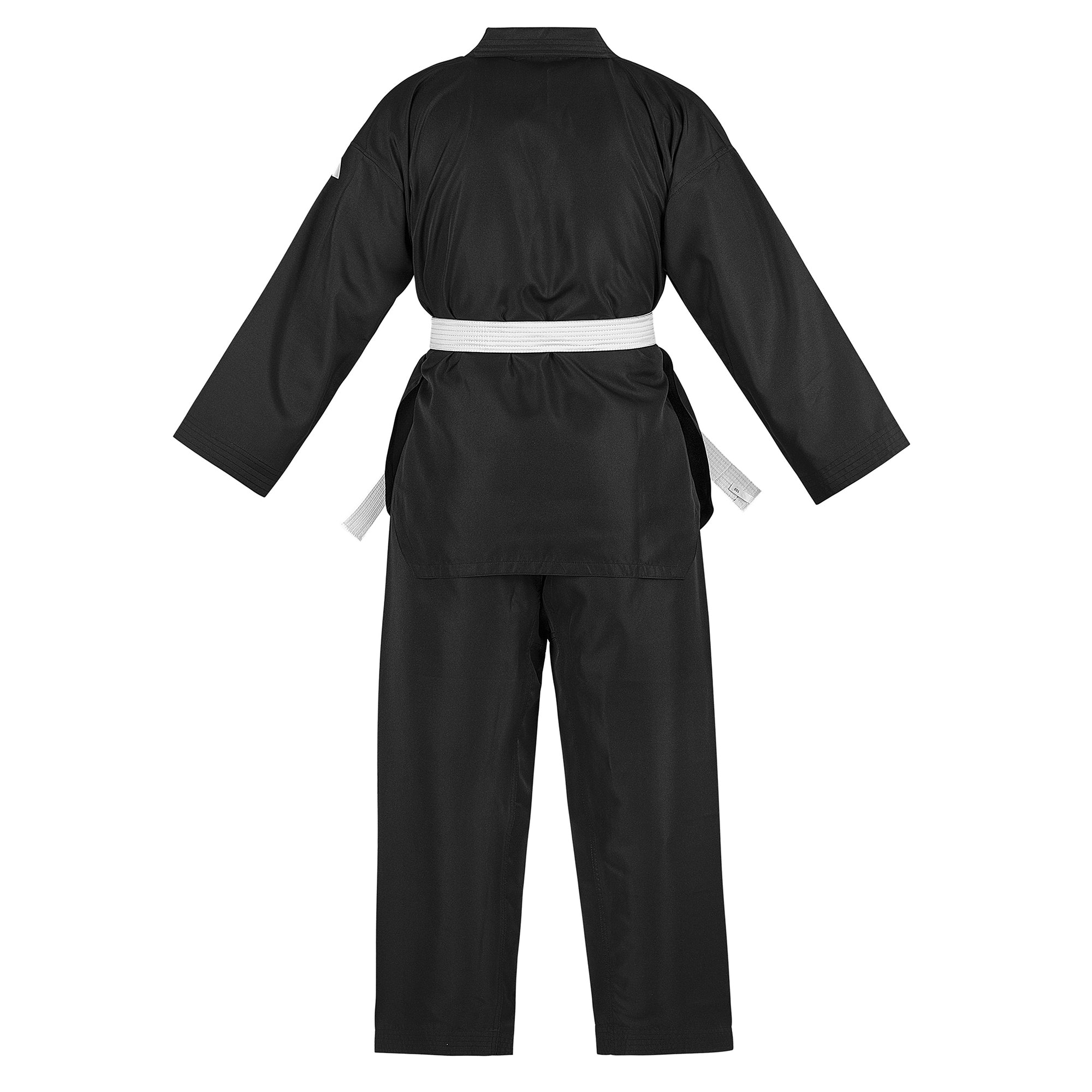 adidas Taekwondo V-Neck Uniform (TKD01)--White, Black, Red/Black, Blue/Black, Poom Trim