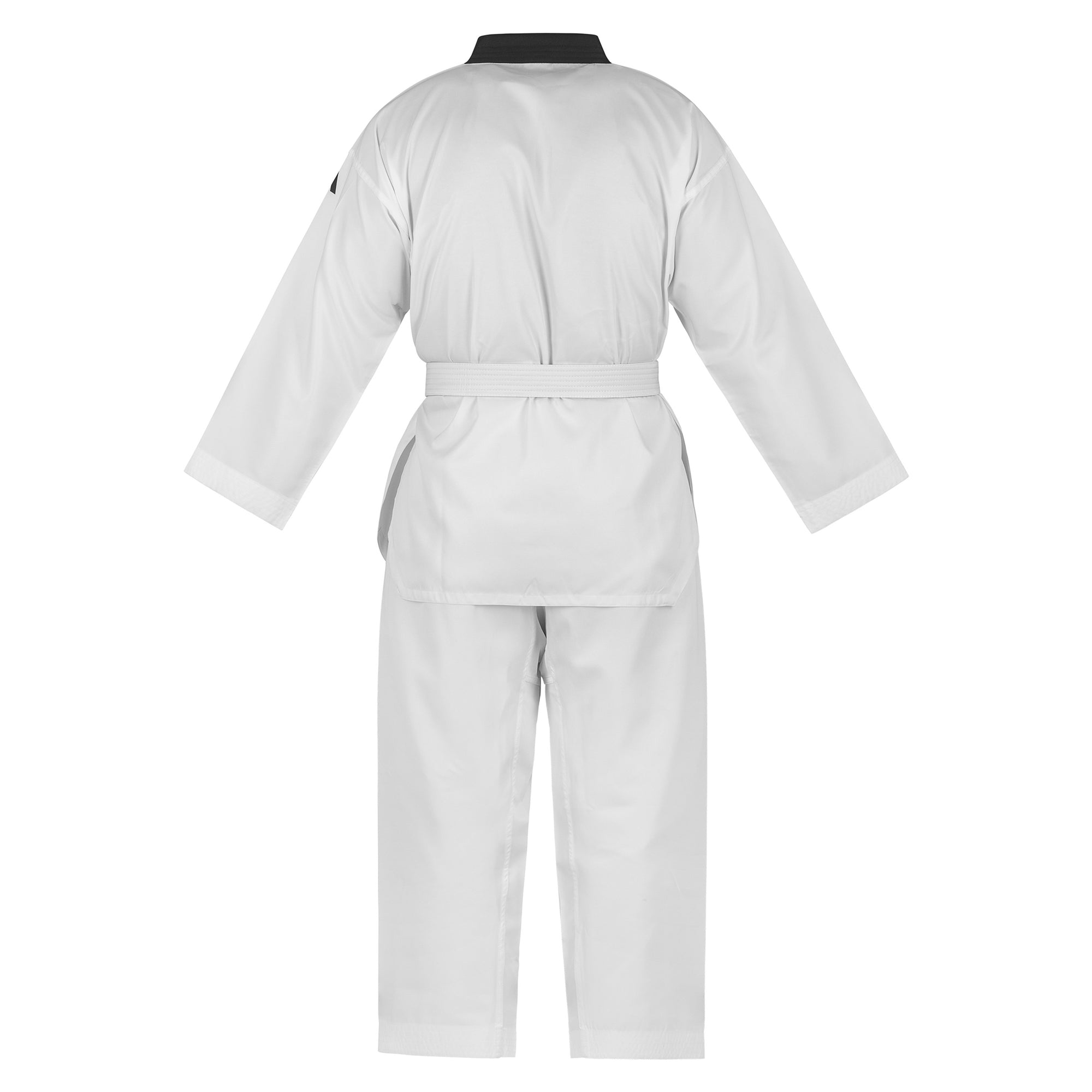 adidas Taekwondo V-Neck Uniform (TKD01)--White, Black, Red/Black, Blue/Black, Poom Trim