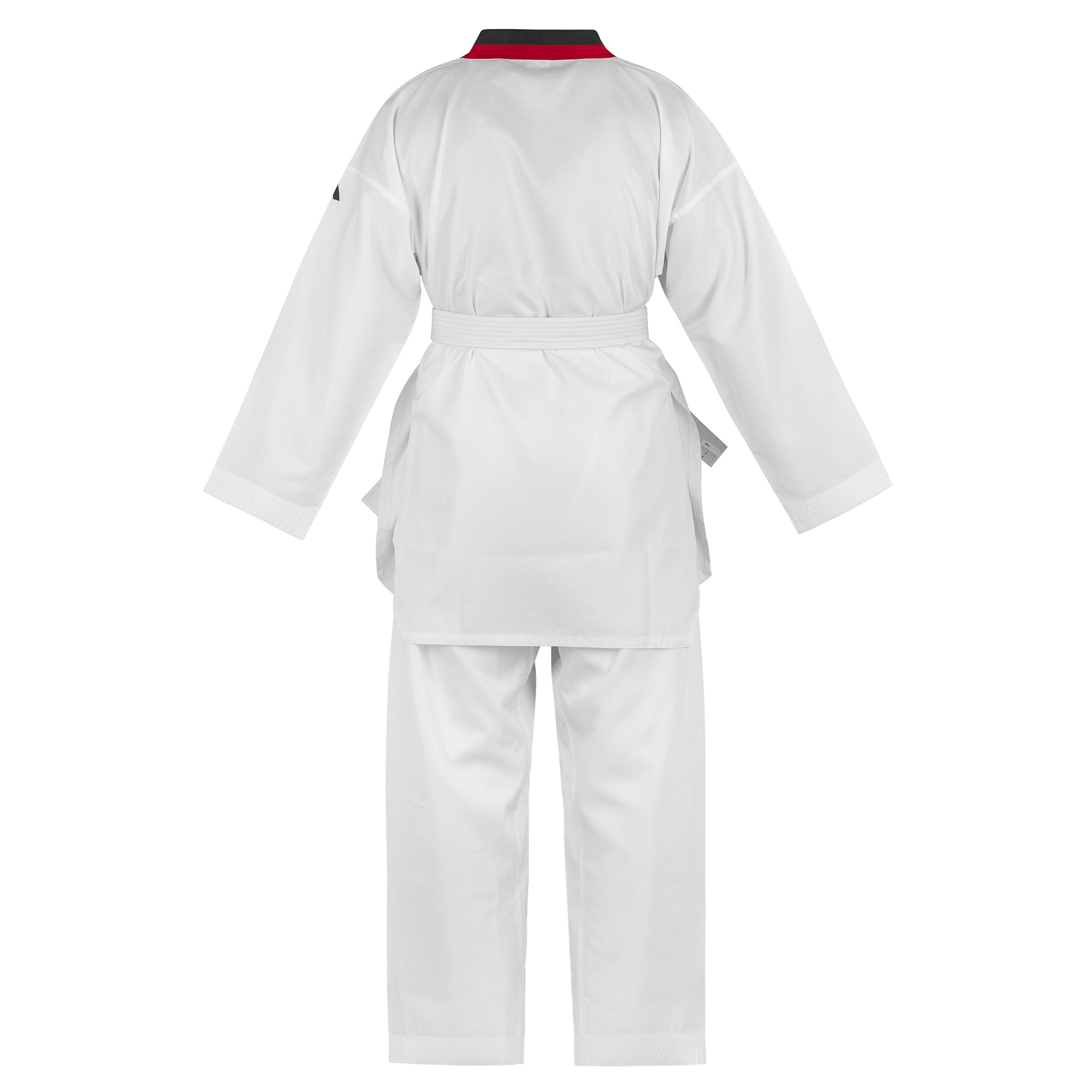 adidas Taekwondo V-Neck Uniform (TKD01)--White, Black, Red/Black, Blue/Black, Poom Trim