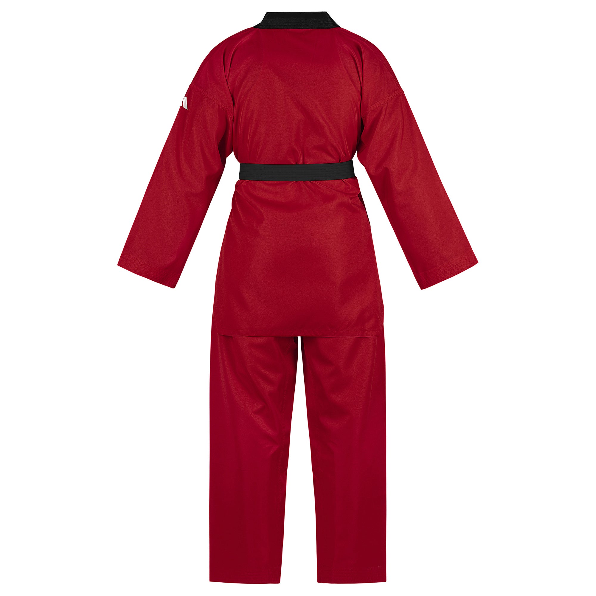 adidas Taekwondo V-Neck Uniform (TKD01)--White, Black, Red/Black, Blue/Black, Poom Trim