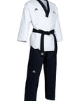 White and black karate uniform, Adidas Poomsae male.