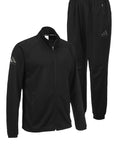 Black Adidas jacket with sweatpants for Taekwondo training.