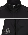 Close-up of black Adidas jacket for Taekwondo.