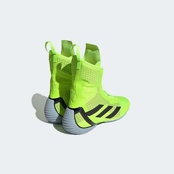 Bright green Speedex Ultra boxing sneakers.