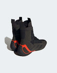 Black and orange Speedex 23 boxing shoes.