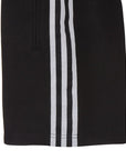 Black and white adidas boxing shorts with white stripes, size XXXL.