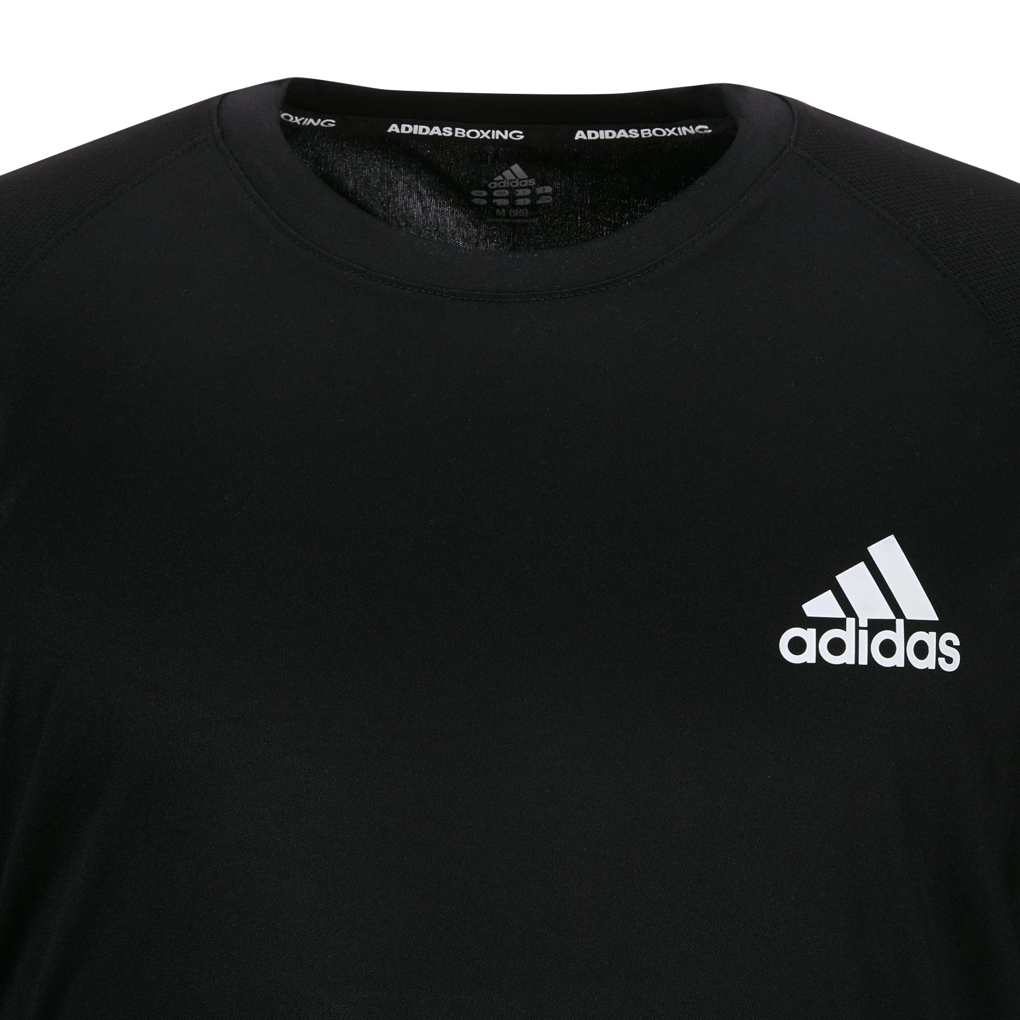 Black shirt with white logo, Adidas Boxwear Tech Long Sleeve.