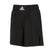 Black Adidas boxwear tech shorts with a logo.