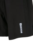 Close-up of Adidas Boxwear tech shorts in black color.