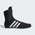 adidas BOX HOG II black and white boxing shoes.