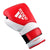 Red and white adidas Hybrid 350 boxing glove.