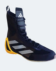 Black and yellow Speedex Ultra boxing shoe in size M13/W14.