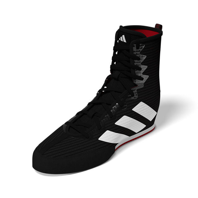 adidas Box Hog 4 Boxing Shoes - Black/White/Red