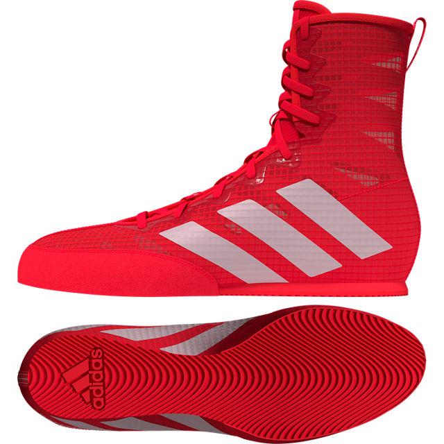adidas Box Hog 4 Boxing Shoes - Red/White