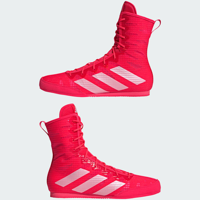 adidas Box Hog 4 Boxing Shoes - Red/White
