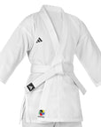 adidas White Karate Student Uniform Ultralight, Traditional Crossover, WKF Approved, K150