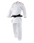 White karate gi with black belt from adidas ADILIGHT.