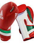 A pair of adidas boxing gloves for men and women.