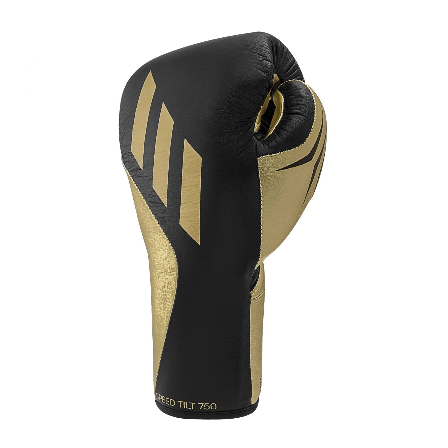 Blue and metallic gold adidas boxing glove, 10 oz.