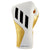 White and gold Speed Tilt 750 Pro Fight Glove against a plain background.