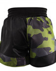 Pair of camouflage boxing shorts.