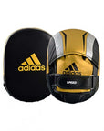 Black and gold boxing mitt.