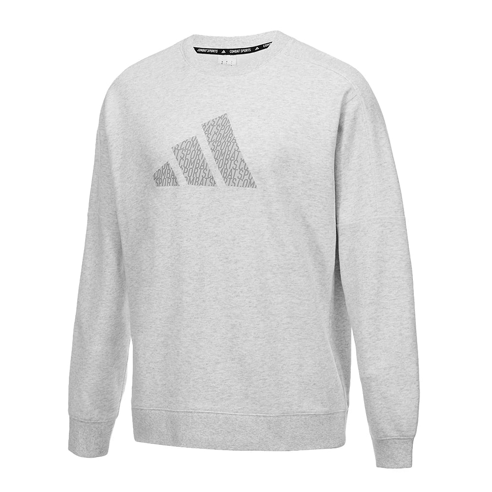 Grey sweatshirt with a logo, Adidas Combat Sports Community Crewneck.