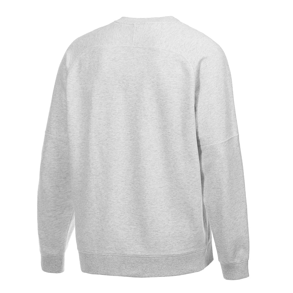 White sweatshirt with a white background, Adidas Crewneck.