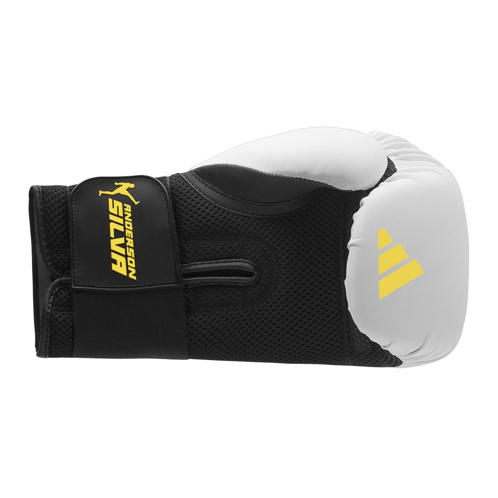 Black and white boxing glove from Adidas x Anderson Silva collection.