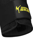 Black boxing glove with yellow logo from Adidas x Anderson Silva collection.