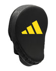 Black boxing glove with yellow Adidas and Anderson Silva logo.