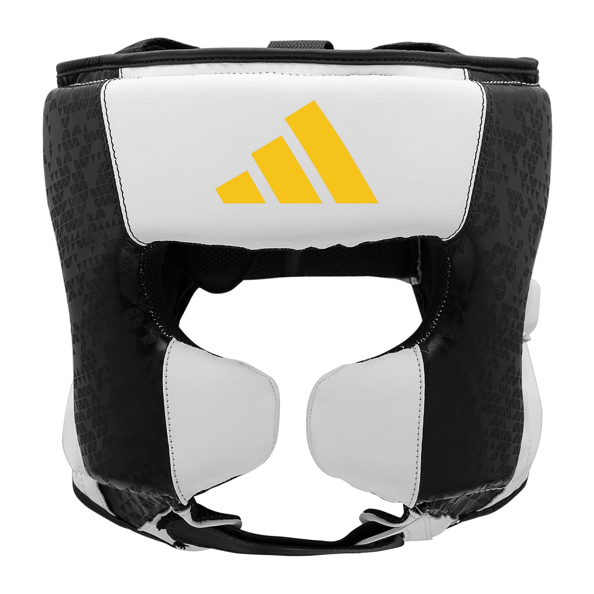 Black and white Adidas x Anderson Silva headgear.