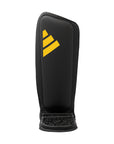 Black and yellow gym bag for boxing equipment.