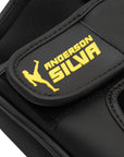 Close-up black bag image for boxing protection equipment.