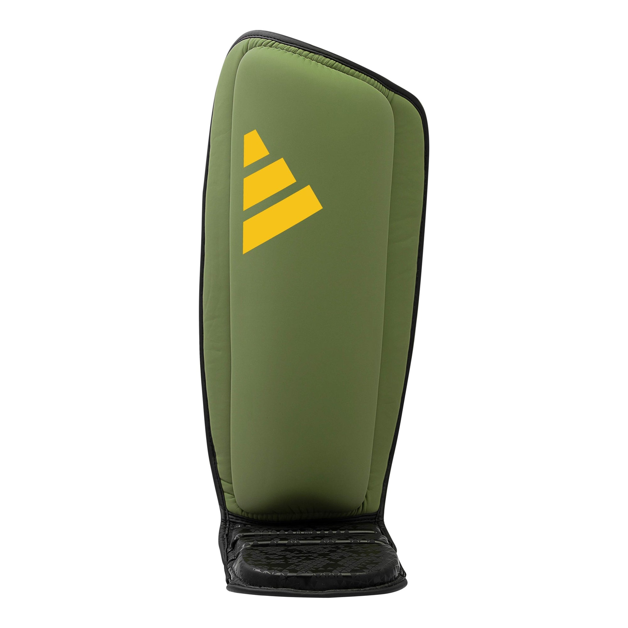 Green and black Adidas x Anderson Silva bag for shin and step protector.